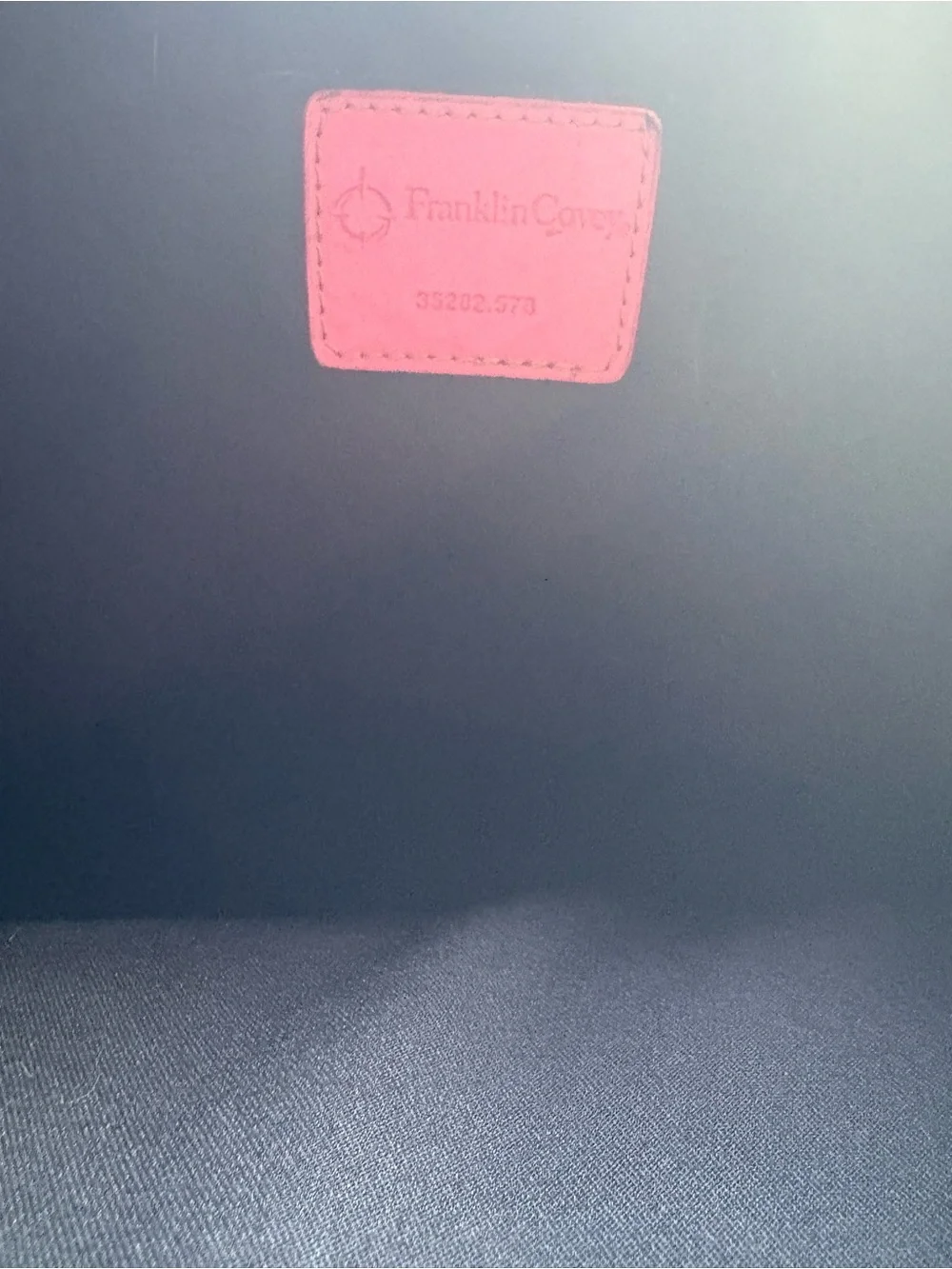 Franklin Covey Black, Pink and Red Striped Laptop Clutch